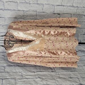 WONDERLY Road Trip Ditsy Pink‎ Floral Boho Blouse Medium